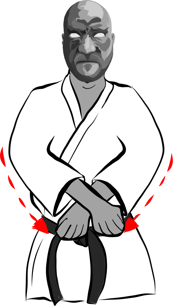 Gedan-kosa uke (Lower Cross Block)